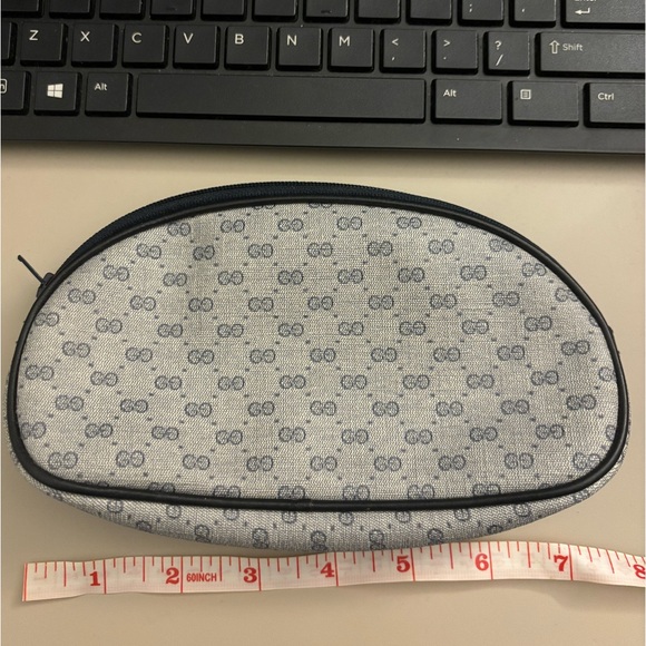 NWOT Vintage Gucci Zipper Pouch Clutch Wallet Italian Authentic - Picture 7 of 9